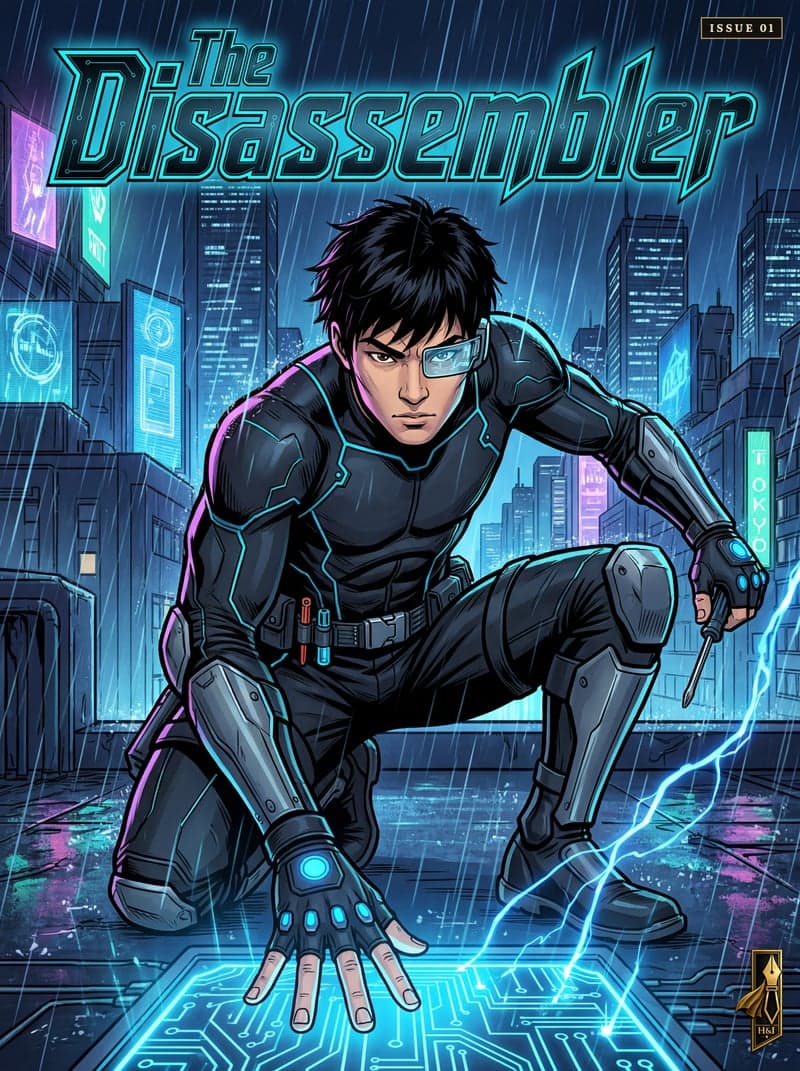 The Disassembler - Hero & Ink comic cover