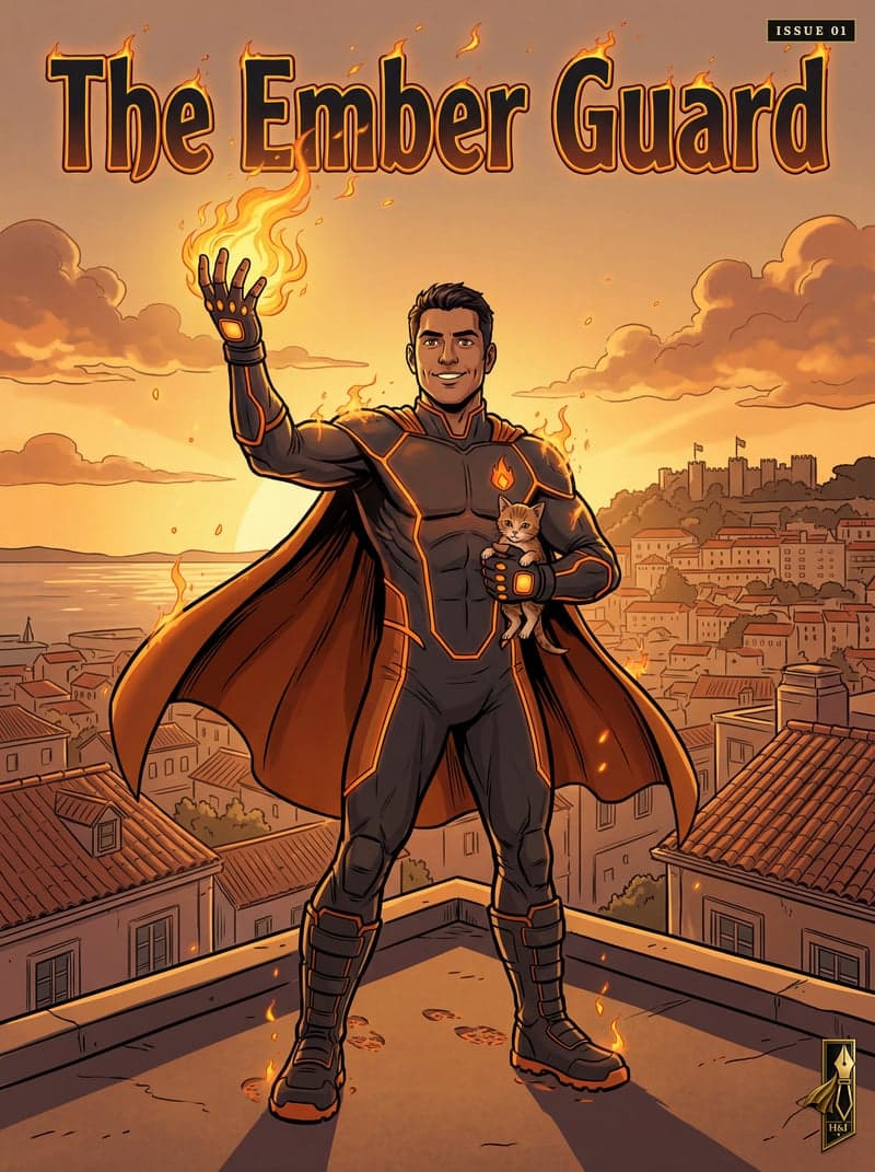 The Ember Guard - Hero & Ink comic cover